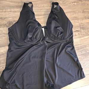 Cacique Black Swim Top